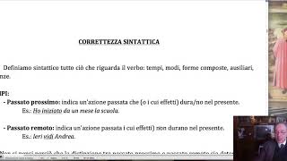 Svolgimento tema correttezza sintattica parte prima [upl. by Teragramyram]