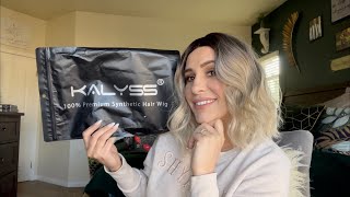 Kalyss 12quot Edge Synthetic Lace Front Wig Amazon Review [upl. by Madi]