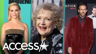 Betty White Dies At 99 Ryan Reynolds Reese Witherspoon amp More Stars React [upl. by Harelda]