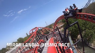 Desmo Race Roller Coaster POV  Ducati World at Mirabilandia [upl. by Dorita722]