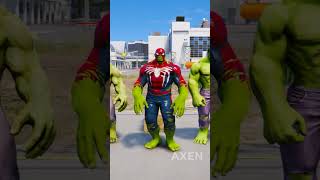 RANDOM SPIDERMAN VS SPIDERHULK BATTLE gta5 hulk spiderman [upl. by Ahsiek]