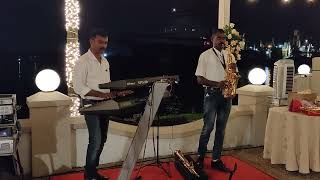 Dingiri Dingale Malayalam Song Live Saxophone Keyboard Instrumental Fusion band Kochi [upl. by Nnylyaj]