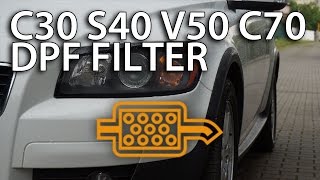 Check for DPF in Volvo C30 S40 V50 C70 diesel particulate filter FAP 20D emission euro5 [upl. by Leahkim804]