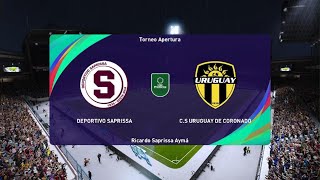 Modo carrera jugador liga Promerica Deportivo Saprissa vs CS Uruguay de Coronado [upl. by Emil]