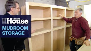 How to Build a Mudroom Storage Wall  This Old House [upl. by Nedyaj364]