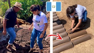 Así se PRODUCEN LAS MEJORES TEJAS y LADRILLOS ARTESANALES de GUATEMALA 🇬🇹 EL TEJAR  Celinaz 🇸🇻 [upl. by Tabber]