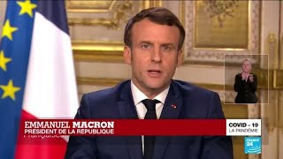 REPLAY  Coronavirus  Allocution dEmmanuel Macron à propos du Covid19 en France [upl. by Silevi]