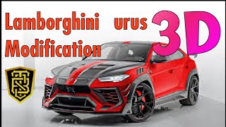 Lamborghini Urus 3D Modification 3D Tuning lemborghini urus shorts short shortvideo modified [upl. by Ahsropal]