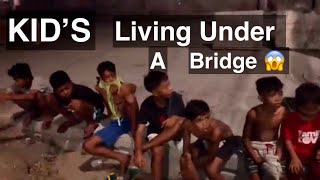 Street Kids Living Under A Bridge In Manila [upl. by Sinai]