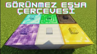 Minecraft Görünmez Eşya Çerçevesi Nasıl Yapılır 121 Tutorial [upl. by Shaffer]