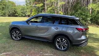 2022 Infiniti QX60 LUXE AWD SUV Walkaround  POV Drive [upl. by Neenaej]