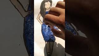 How to draw girl deginer clothes milengehumnahi simpledrawingstepbystep [upl. by Idnak]