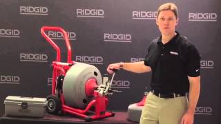 How To Use The RIDGID® K6200 Drain Cleaning Machine [upl. by Llenaej]