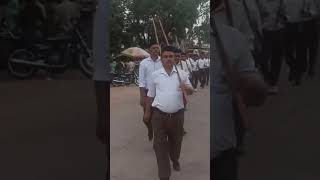 पथ संचलन राष्ट्रीय स्वयंसेवक संघ खंड रामपुर बाघेलान rss india indian hindu kattarhindu mp [upl. by Ahsimik482]