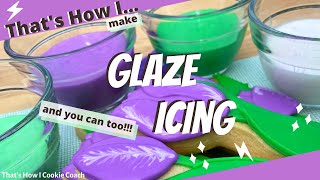 GLAZE ICING How to make glaze icing the basics of making coloring and packaging glaze icing [upl. by Etireugram]