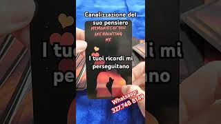 💖CANALIZZAZIONE DEL SUO PENSIERO💖 Lettura carte tarocchi amore interattivi online oggi rituali [upl. by Leynad]