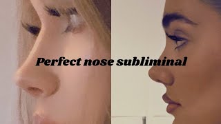 perfect nose subliminal  booster ⚠️EXTREME RESULTS⚠️ [upl. by Almena106]