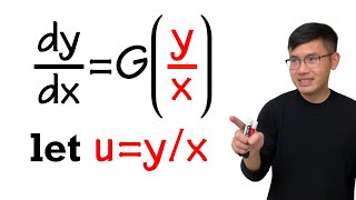 Homogeneous Differential Equations introduction amp example [upl. by Nigel]