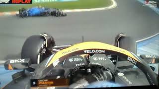 Piastri amp Ricciardo crash 2023 Dutch GP FP2 [upl. by Naz]