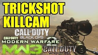 Trickshot Killcam  883  MW2 MW3 BLACK OPS WAW  Freestyle Replay [upl. by Marentic]