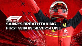 INSIDE STORY Carlos Sainzs Breathtaking First Win in Silverstone [upl. by Rodd]