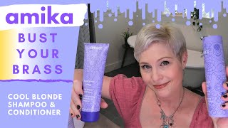 Amika Bust Your Brass Shampoo amp Conditioner Review [upl. by Sharos]