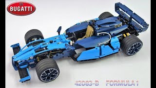 Crowkillers Custom LEGO Technic 42083 B Model Bugatti Formula 1 [upl. by Surovy]