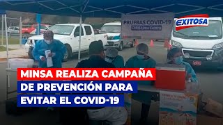 🔴🔵Miraflores Minsa realiza campaña de prevención para evitar el COVID19 en la playa Redondo [upl. by Eednam]