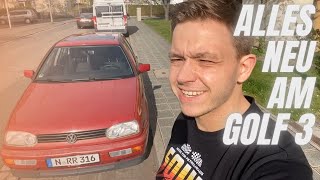 Der VW Golf 3 GL 16L AEE bekommt sein Service  Ölwechsel Zündkerzen Zahnriemen Kupplung wechseln [upl. by Cletis]