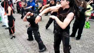 20110717 Amphi Festival  Cybergoth Tanz [upl. by Annoynek753]