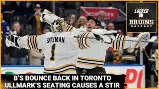 Bruins bounce back vs Leafs Linus Ullmarks seating highlights NHL trade deadline anxiety [upl. by Teyut]