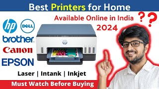 Top 5 Best Printer for Home Use in India 2024 All in One WiFi Printers Review Inkjet Ink Tank Laser [upl. by Aiuqram]