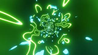 VJ LOOP NEON Green Teal Metallic Abstract Background Video Simple Lines Pattern 4k Screensaver [upl. by Berry833]