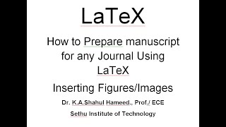 LaTeX Inserting FiguresImages [upl. by Jon588]