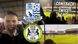 SOUTHEND VS FOREST GREEN ROVERS22 SHRIMPERS 2ND HALF GOALS FIGHT OFF THE LEAGUE LEADERS [upl. by Berkly]