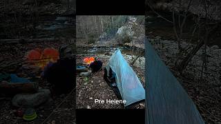 Damage to campsite upper Lost Cove trail chiefsholsters helene wncstrong wnc flooding hiking [upl. by Cadmann921]