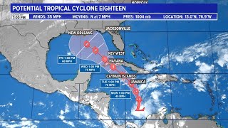 Continuing Coverage  Tracking Tropical Cyclone 18 [upl. by Enneiviv]