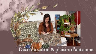 Déco dautomne et plaisirs de transition saisonnière  vlog dartiste amp minute automnale [upl. by Rains]