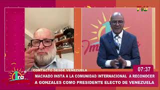 Machado solicita el reconocimiento formal de González por parte de la comunidad internacional [upl. by Zoellick]