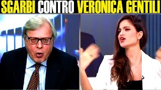 SGARBI CONTRO VERONICA GENTILI incazzato per la batosta subita M5S PD FORZAITALIA [upl. by Duer]