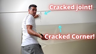 How to Repair Settlement Cracks in Drywall [upl. by Amata549]