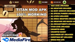 Shadow Fight 2 Mod APK TITAN MOD APK Unlimited Resources MAX Level 50000  Direct Link🔥👇 [upl. by Iew777]