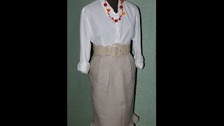 DIY Turn Mens Trousers into Womans Skirt  Freestyle Friday 13 [upl. by Rennane]