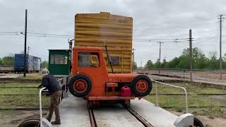 Trackmobile 5TM Part 2 Moving a Refrigerated Boxcar — Arkansas Railroad Museum Pine Bluff AR [upl. by Fenelia86]