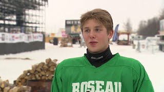 Roseau boys at Hockey Day Minnesota [upl. by Fruma]