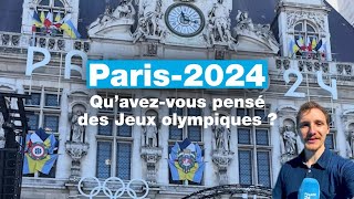 Paris2024  quavezvous pensé des Jeux olympiques  • FRANCE 24 [upl. by Akemot271]