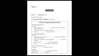 Cambridge 16 Test 1 Listening audios with an answer key [upl. by Shara]