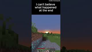 Cant believe this happened 😭 minecraft funnyshorts funny humour shorts [upl. by Helenka]