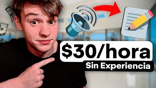 ✅Cómo GANAR DINERO Transcribiendo Audios en Español 2000Mes [upl. by Pauly854]