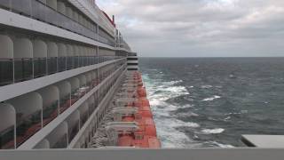 Queen Mary 2 and Queen Elizabeth 2 in tandem [upl. by Cerallua]